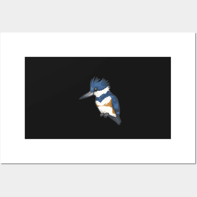 Belted Kingfisher Wall Art by Ginboy